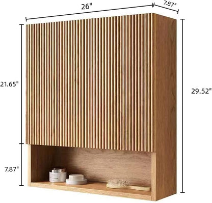 Natural Bathroom Wall Cabinet - Image 3