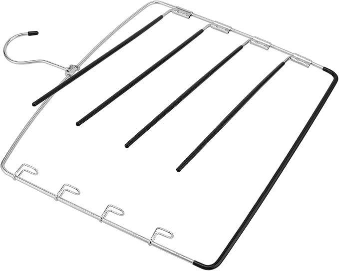 JAPCHET 6 Pack Non Slip Space Saving Pants Hangers - Image 4
