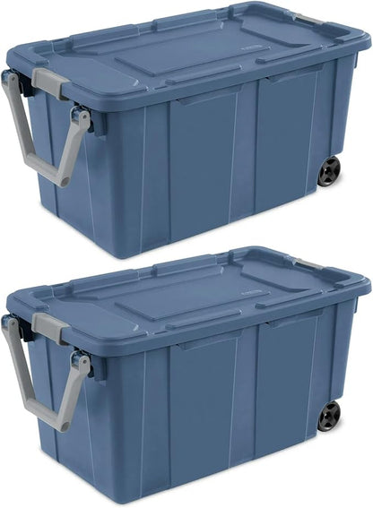 Extra Large Storage Bin, 40 Gallon Wheeled Plastic Storage Container - Image 6
