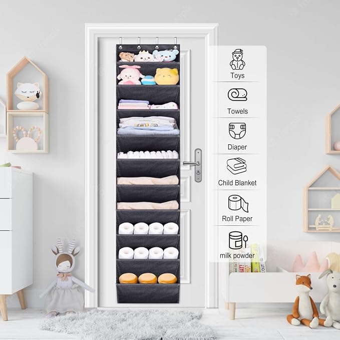 SLEEPING LAMB Over The Door Shoe Organizer - Image 7