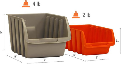 TRINITY 7-Tier Dual-Sided Rolling Bin Rack, 330 Pound Capacity, Includes 94 - Image 4