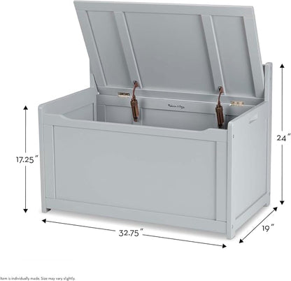 Melissa & Doug Toy Chest, Wooden Toy Storage Box - Image 4