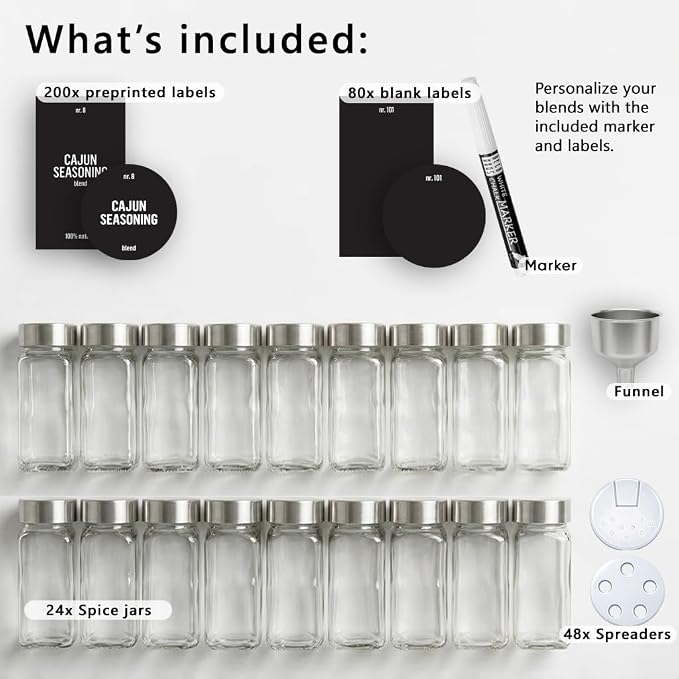 Deco haus Glass Spice Jars - Image 3