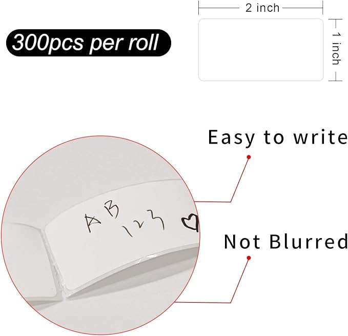 Removable Freezer Labels, Date Label 1x2 Inch Food Storage Stickers, Waterproof - Image 2