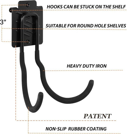 Wallmaster Boltless Shelving Hook Organizer Kit, Garage Heavy Duty Tool Storage - Image 2