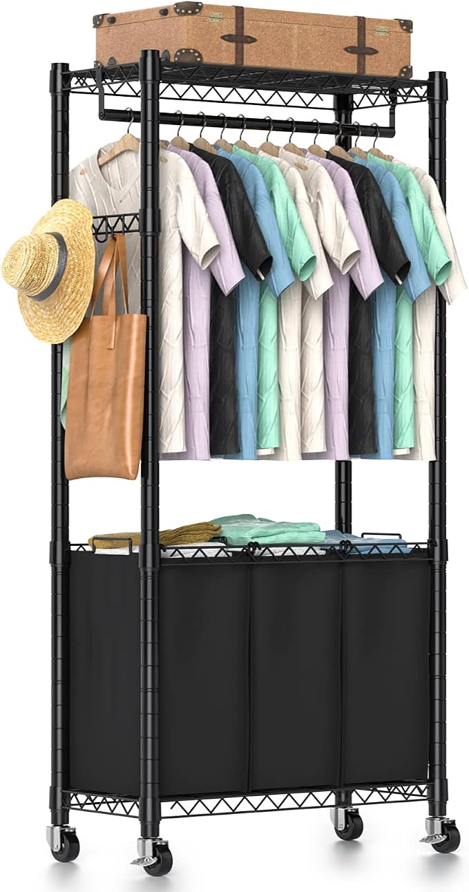 Hodonas Rolling Laundry Basket Organizer by Hodonas