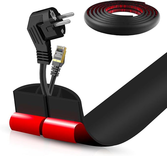 Floor Cord Cover Self Adhesive Cord Hider, 10FT Cable Management, Extension by DBHXXMB-HH