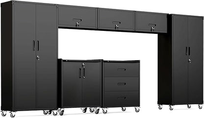 Garage Cabinet System | Heavy Duty Steel All-in-One Modular Garage Cabinet Set by VIYET