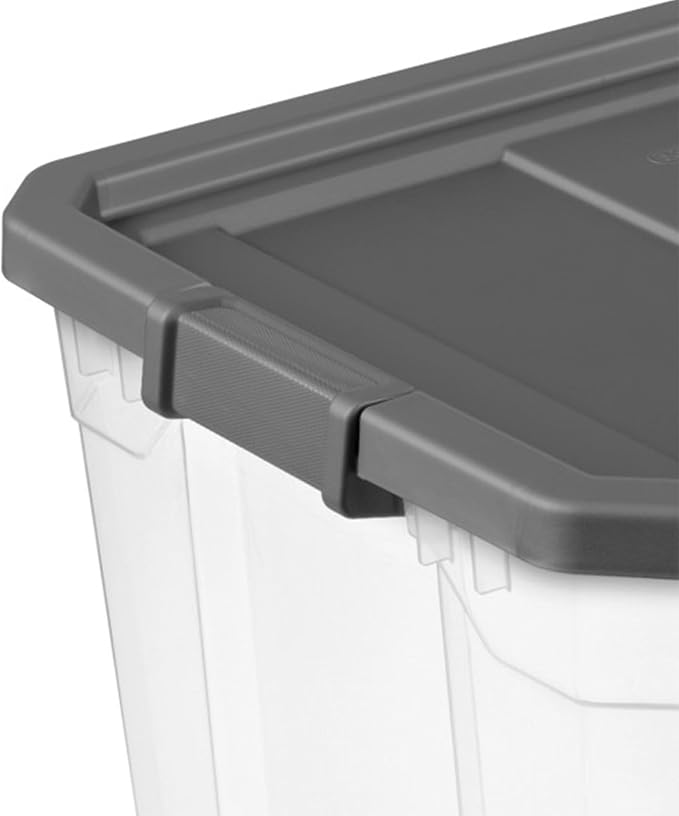 Sterilite 12-Pack Modular Stacker Box, Durable Clear Plastic Storage Bins - Image 8