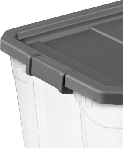 Sterilite 12-Pack Modular Stacker Box, Durable Clear Plastic Storage Bins - Image 8
