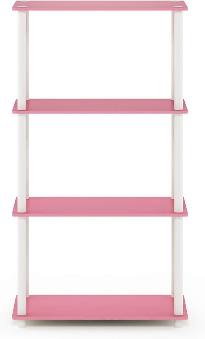 Furinno Turn-N-Tube 4-Tier Multipurpose Shelf Display Rack, Round Tubes - Image 8