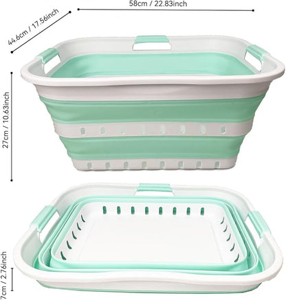 SAMMART 42L Collapsible Plastic Laundry Basket - Image 4