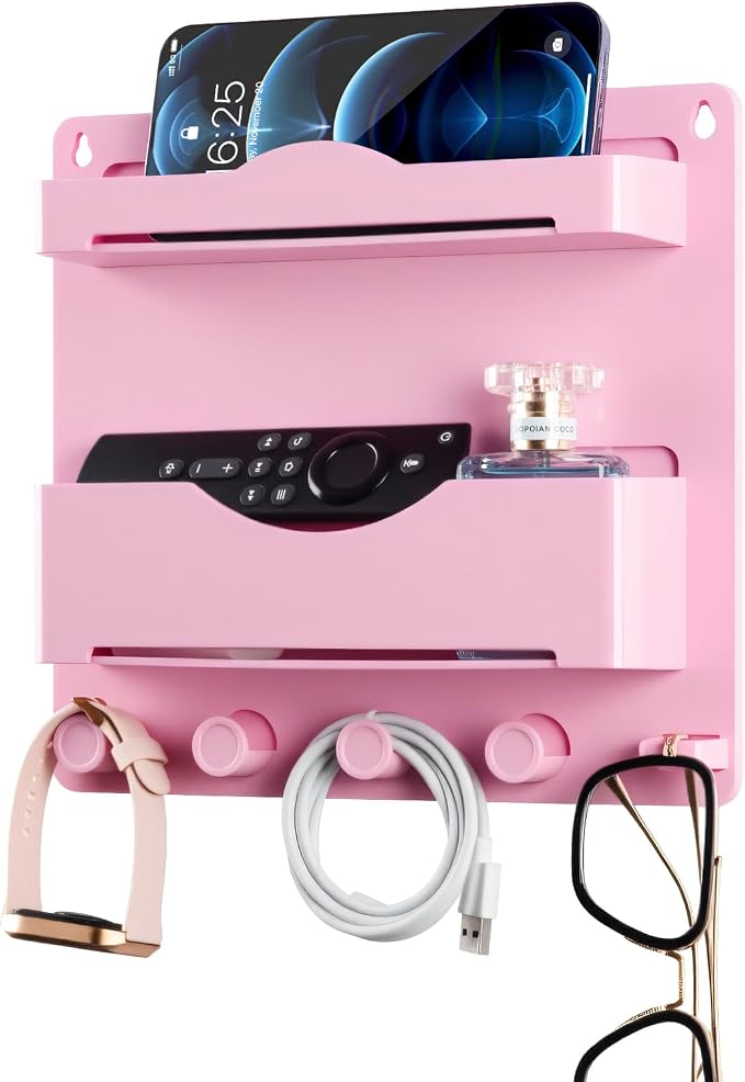 Pink Bedside Shelf Organizer - Image 4