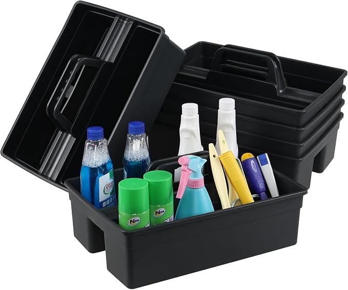 6-Pack Plastic Cleaning Caddy Organizer - Image 2