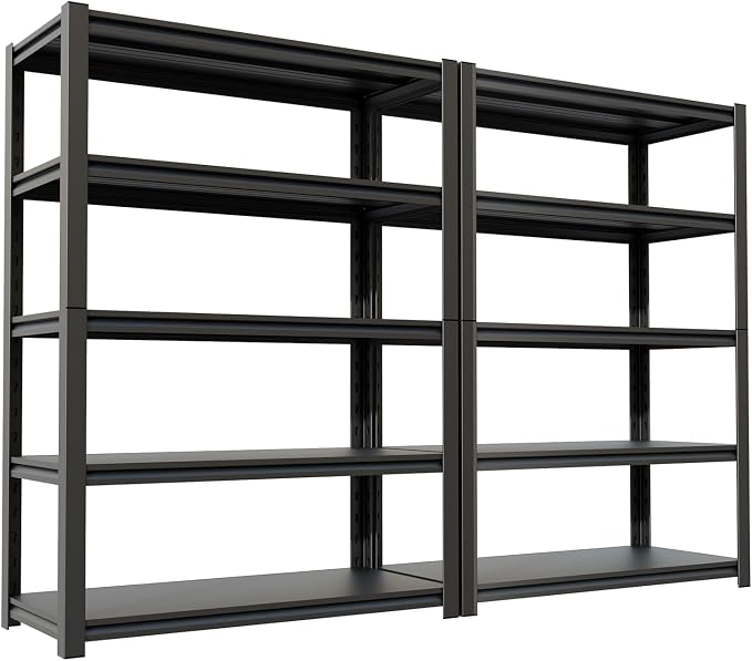 72''H Garage Shelving Heavy Duty, 2500LBS Storage Shelves, 5-Tier Adjustable - Image 7