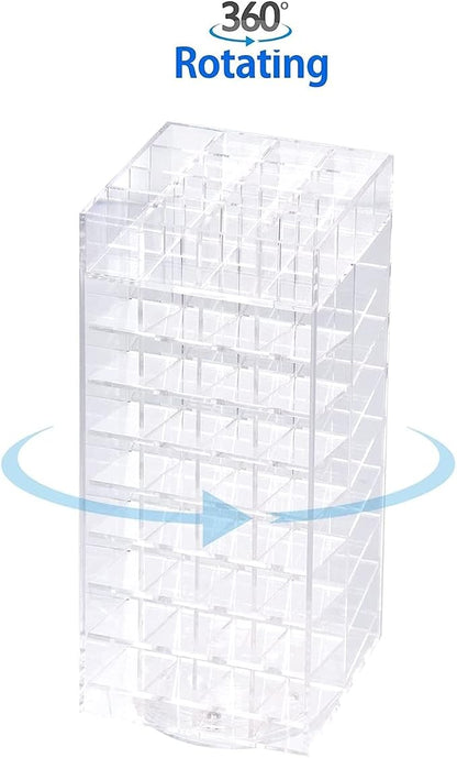JackCubeDesign 360 Rotating Lipstick Clear Acrylic Display Rack Organizer Stand - Image 4