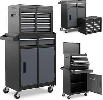 Goplus Rolling Tool Chest, 5-Drawer Tool Box Organizer w/Lockable Wheels & by Goplus