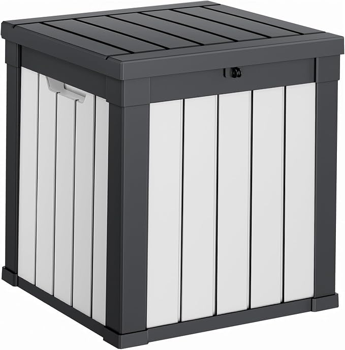 40 Gallon Resin Deck Box, Lockable Patio Outdoor Storage Box by OutdoorLivingPerfected