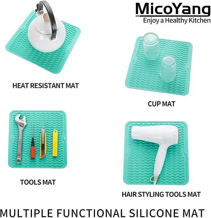 Silicone Dish Drying Mat for Multiple Usage, Easy clean, Eco-friendly, - Image 4