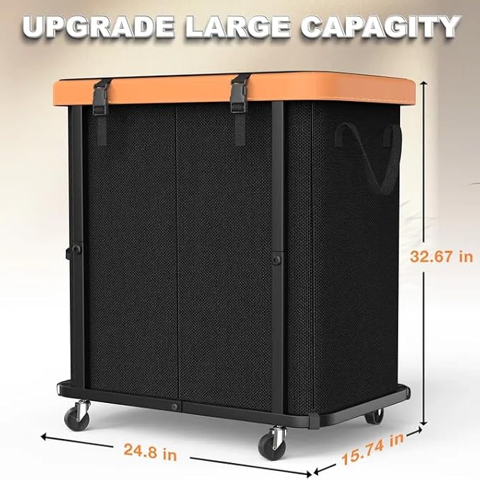 190L Large Fashion Laundry Basket - Image 7