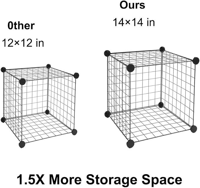 Wire Cube Storage, 16-Cube Organizer Metal, Wire C Grids Storage, Storage Bins - Image 3