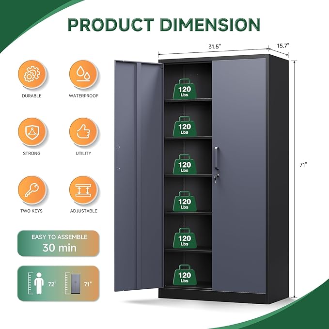 Letaya Metal Storage Cabinets - Image 3