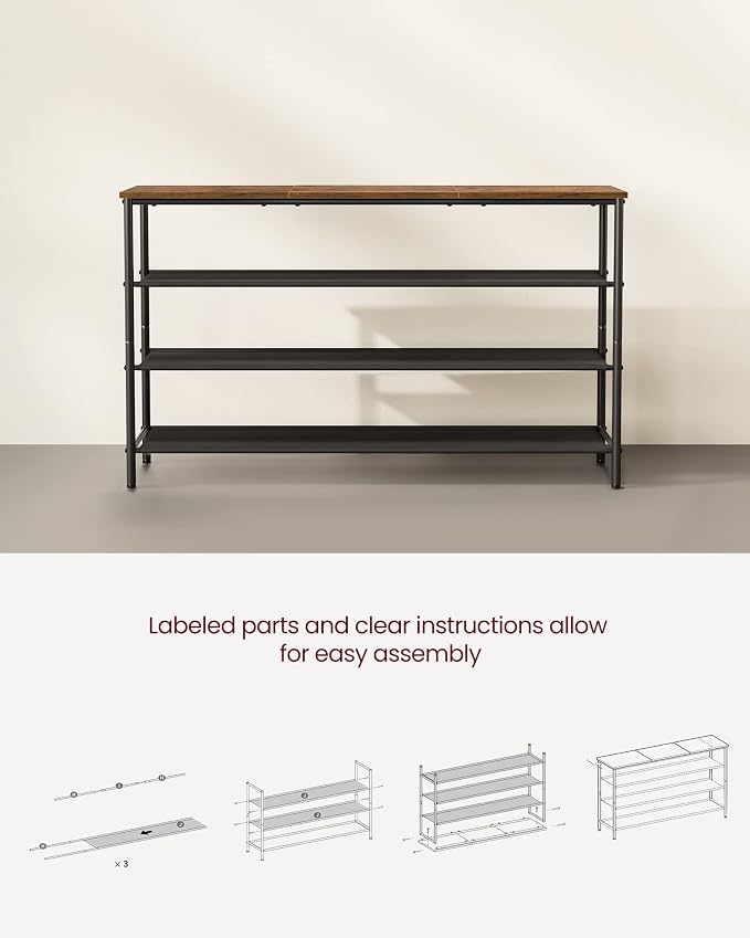 VASAGLE Shoe Rack, 4-Tier Shoe Storage Organizer - Image 8