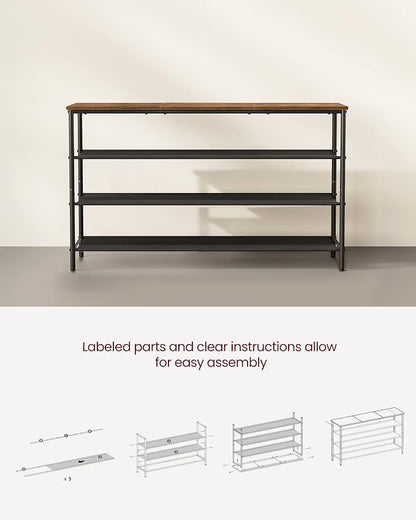 VASAGLE Shoe Rack, 4-Tier Shoe Storage Organizer - Image 8
