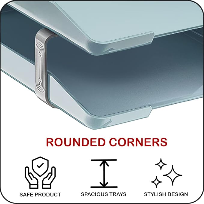 Acrimet Traditional 2 Tier Letter Tray, Front Load Design, A4 Letter Size - Image 7