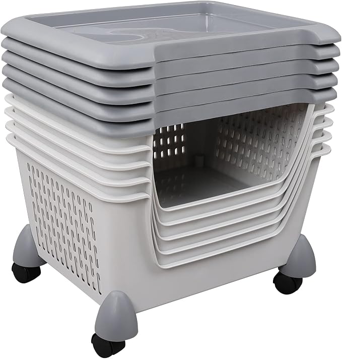 5-Tier Stacking Storage Basket Tower - Image 8