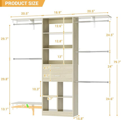5FT Small Closet System, Baby Closet Organizer System - Image 3