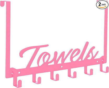 Azmoncy Over The Door Hooks, Towel Rack by Azmoncy