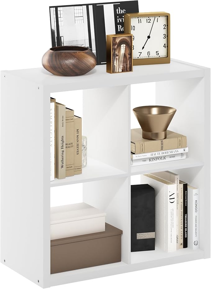 4-Cube Cubicle Bookshelf, Cube Bookcase - Image 5