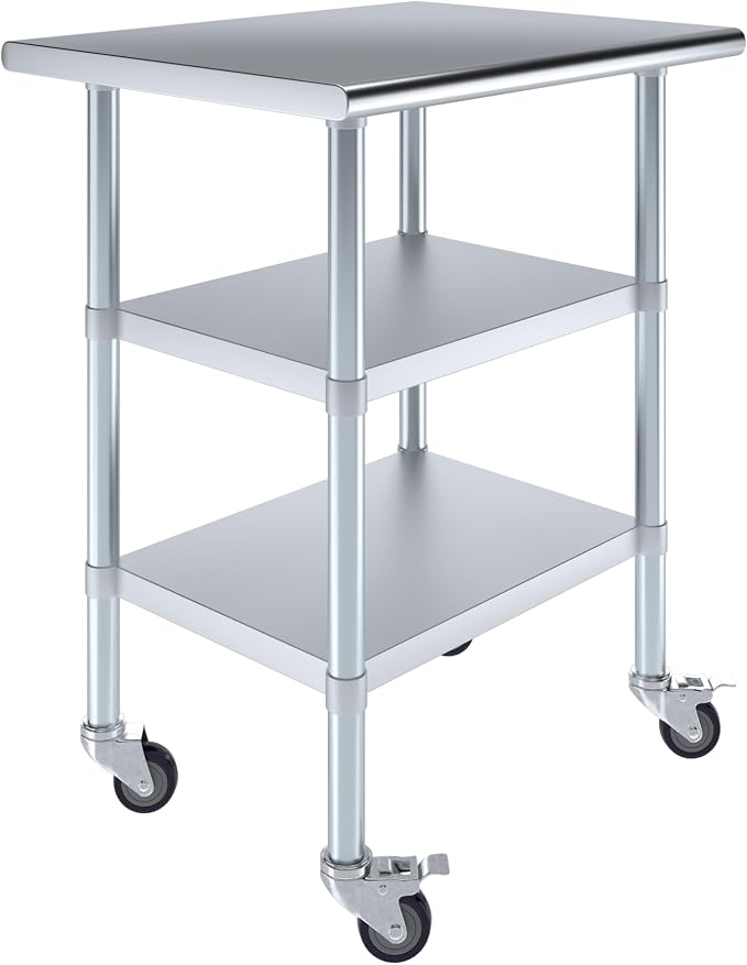 AmGood Stainless Steel Work Table by AmGood