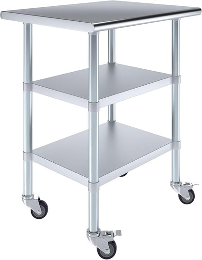 AmGood Stainless Steel Work Table by AmGood