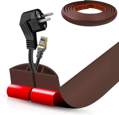 Floor Cord Cover Self Adhesive Cord Hider, 10FT Cable Management, Extension by DBHXXMB-HH