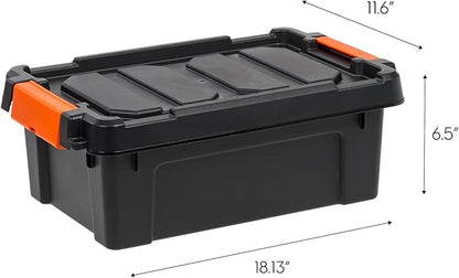 3 Gal. Heavy Duty Plastic Storage Bins - Image 2