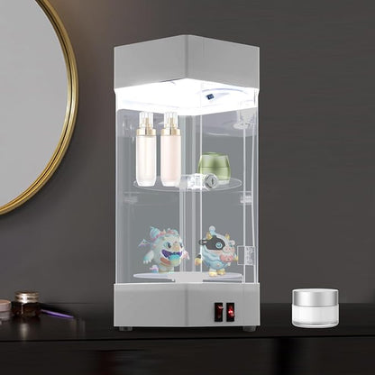 LED Electric Rotating Acrylic Display Case, Jewelry Display Case, Free Standing - Image 7