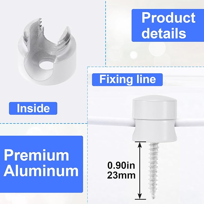 3 Sets Charger Holders for Cords, Adhesive Metal Cord Clips, Cable Management - Image 3
