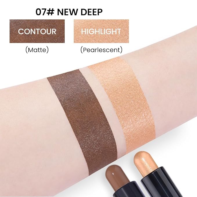evpct 2in1 Face Shaping & Contouring Stick Cream Contour Concealer Bronzer - Image 4