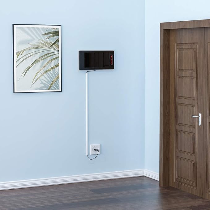 Yecaye 128in Mini Cord Hider for 1 Mini Wire, On-Wall Cord Cover Channel - Image 4