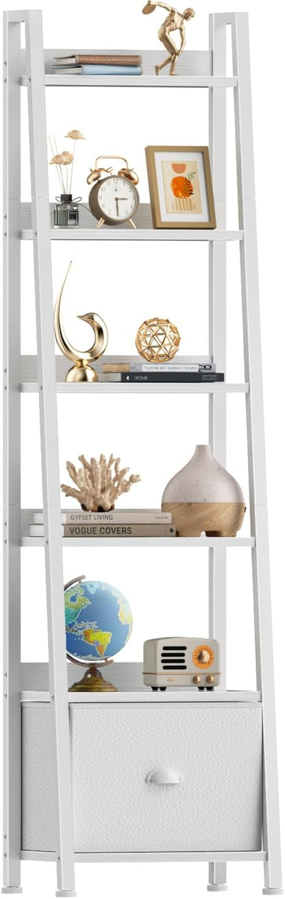 Furologee 6 Tier Ladder Shelf, Ladder Bookshelf by Furologee