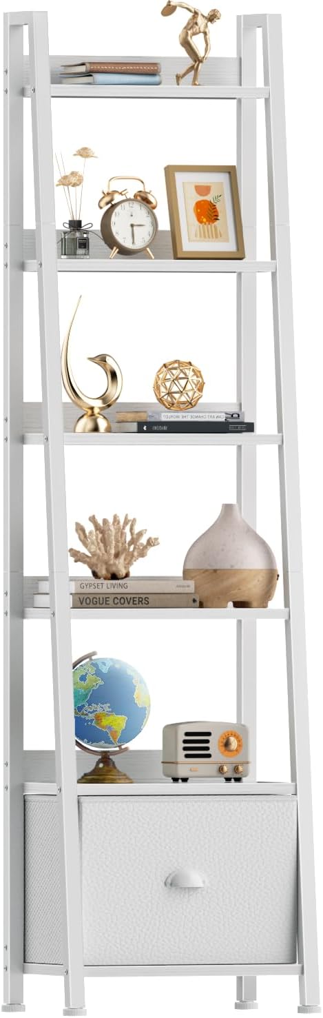 Furologee 6 Tier Ladder Shelf, Ladder Bookshelf by Furologee