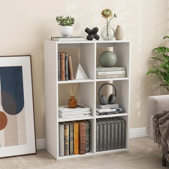 POWERSTONE 3 Cube Storage Organizer Set of 2, 3 Tier Cubby Bookshelf - Image 2