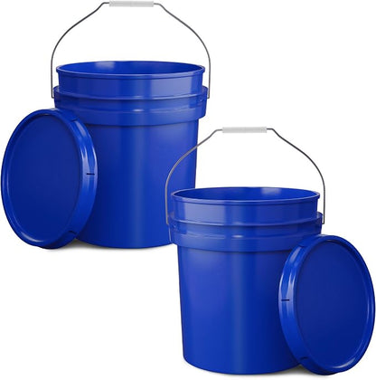 EconoHome 5-Gallon Dark Blue Bucket Pail Container by EconoHome