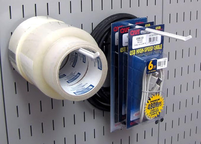 Wall Control Pegboard 9in Reach Extended Slotted Hook Pair - Image 4