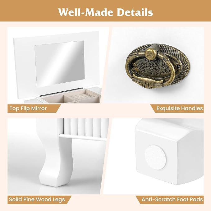 Giantex Standing Jewelry Cabinet - Image 9