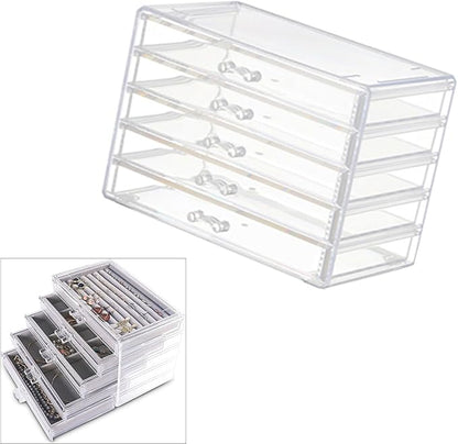 Space Saving Acrylic Cosmetic Storage Drawers Multi Drawers Acrylic Organizer - Image 2