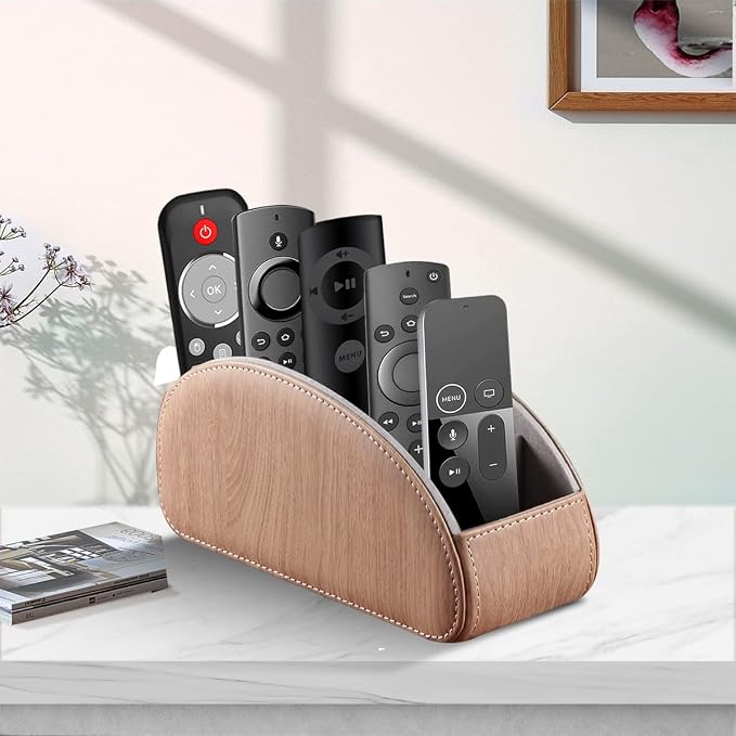 YAPISHI All-in-One Leather TV Remote Control Holder - Image 5