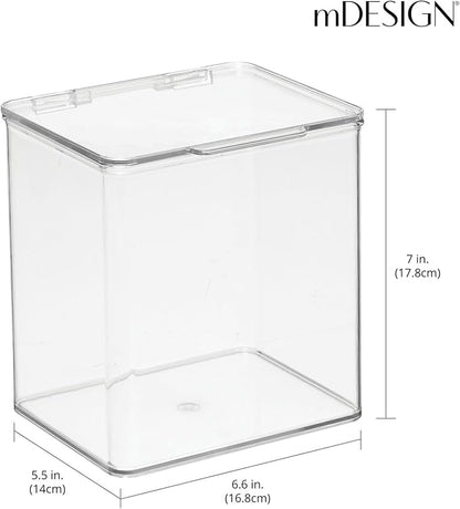 mDesign Kids Plastic Stackable Toy Storage Organizer Box Container - Image 4